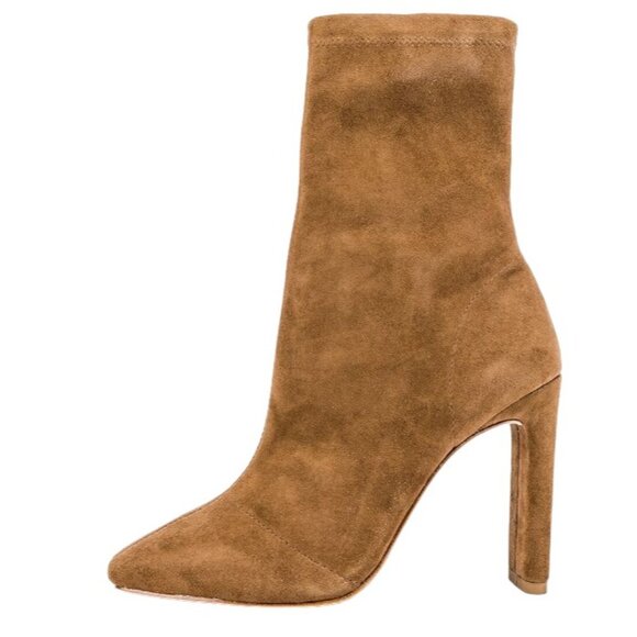 Raye Luxe Taupe Suede High Heel Vista  Ankle Boots - Picture 5 of 12